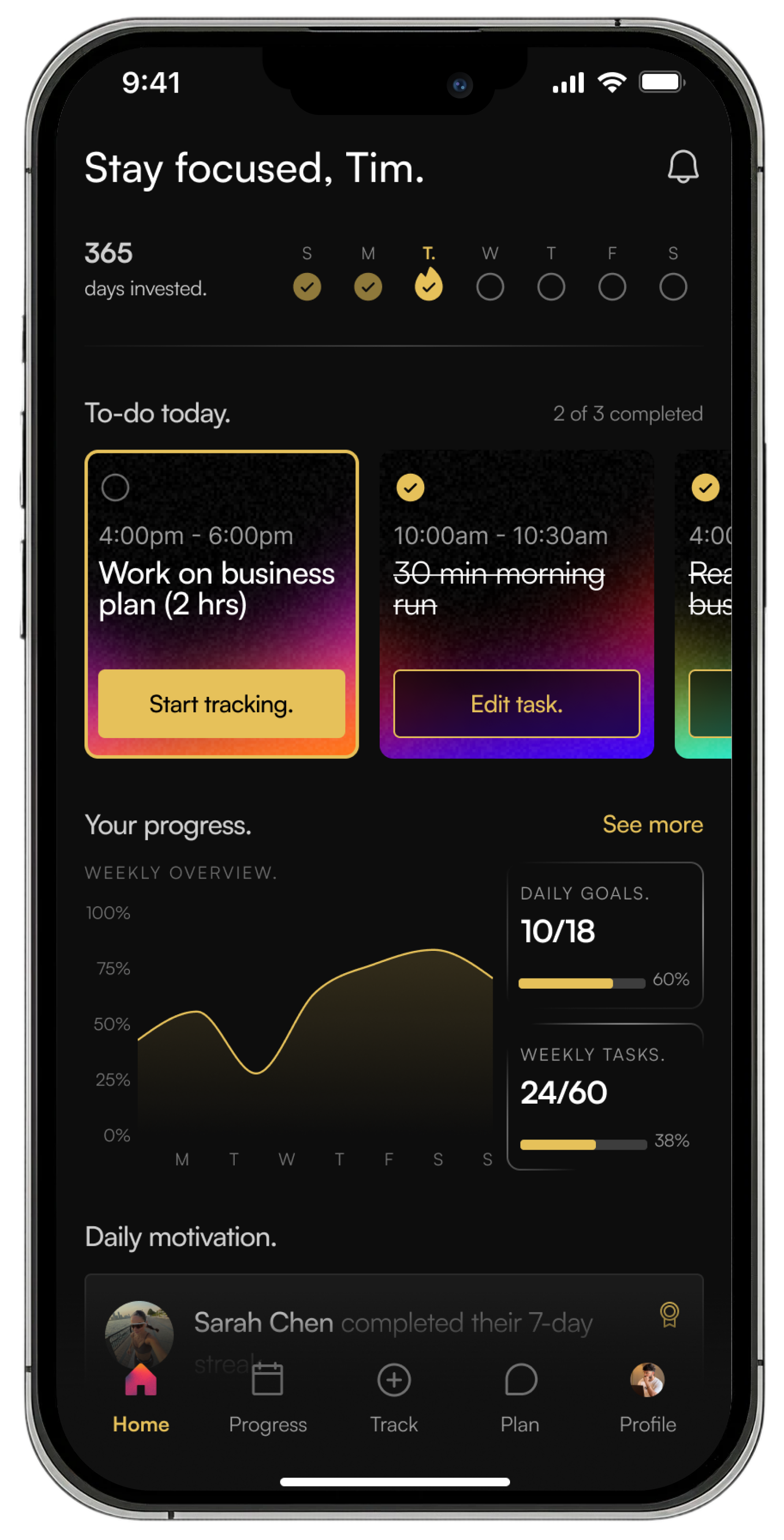 vest self app — your plan