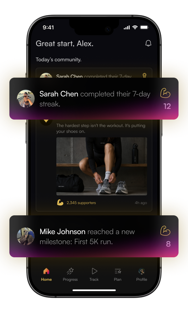vest self app — share your progress
